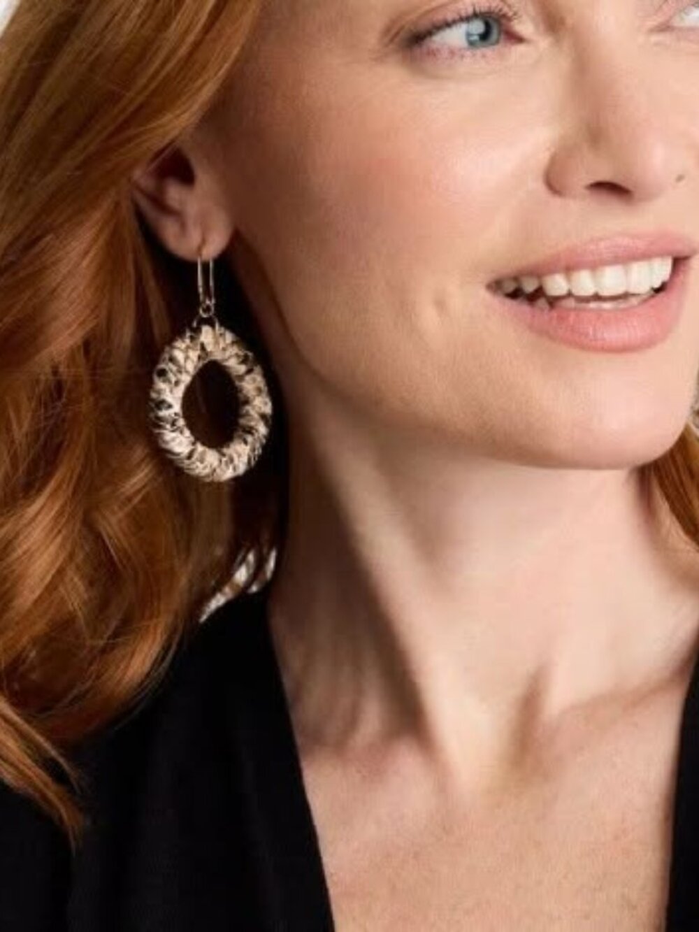 nwt chico's Python Animal Print earrings